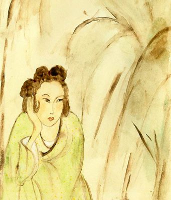 Femme sous un bananier. Andreja SoleilAusstellung PIAs Kimono