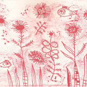 Fischblumen auf rosa Grund © Andreja Soleil